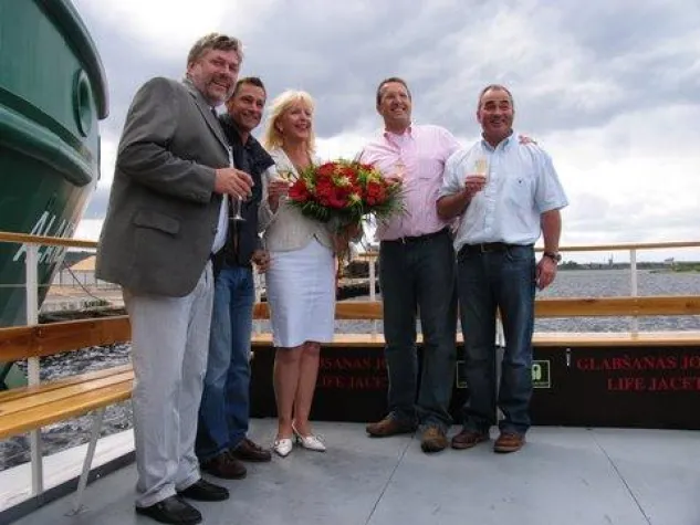 Bild: TGI & Partner als Schiffstaufpaten in Riga