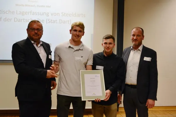 Bild: Punktestand-Zählsystem für Steeldarts, „zeltHAUS“ und Fitnessregal: AppliedIdea-Wettbewerb der Frankfurt UAS