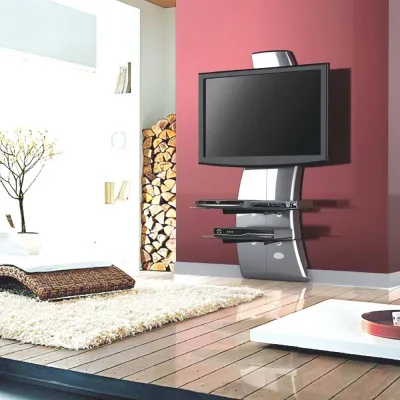 Bild: Formvollendetes TV-Rack für moderne Flachbildschirme