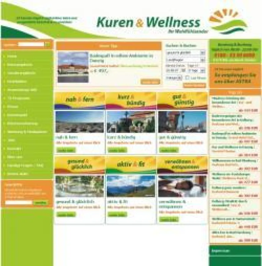 Tourismus trifft Wellness - bei Kuren und Wellness TV