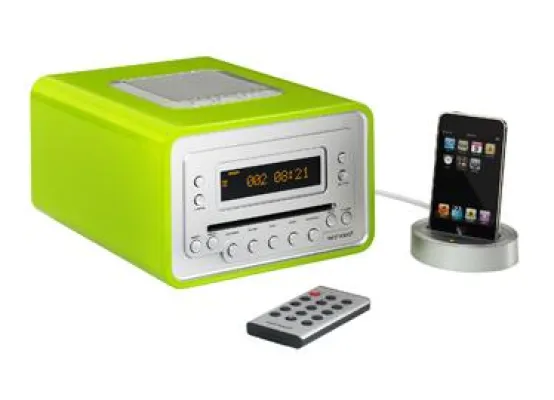 Bild: Radio-Kult für iFans: CD Radio cubo 2010 mit iPod Dock und in neuen Farben