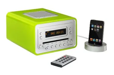 Bild: Radio-Kult für iFans: CD Radio cubo 2010 mit iPod Dock und in neuen Farben