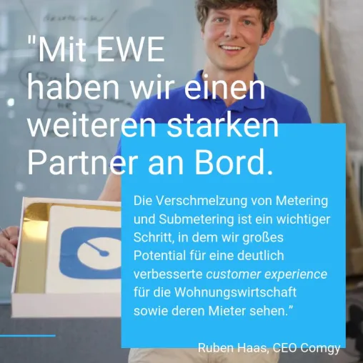 Bild: Die Verschmelzung von Metering und Submetering - Versorger EWE investiert in Messdienstleister Comgy