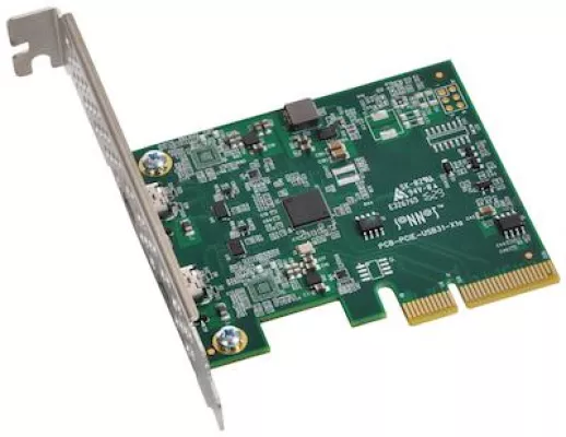Bild: Ultraschnelle Datenübertragung: Sonnet präsentiert die Allegro PCIe-Karte mit zwei USB-C-Ports