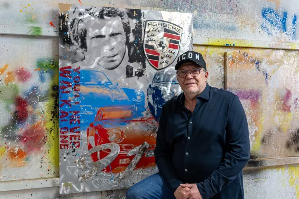Bild: Der erfolgreichste Pop-Art Künstler Deutschlands live in der Galerie Hunold in Greven