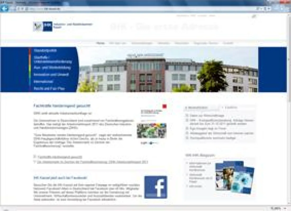 Website IHK Kassel