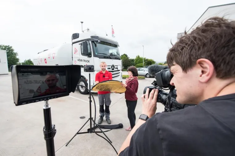 Bild: Sievert Handel Transporte rückt den Kraftfahrer-Beruf ins rechte Licht
