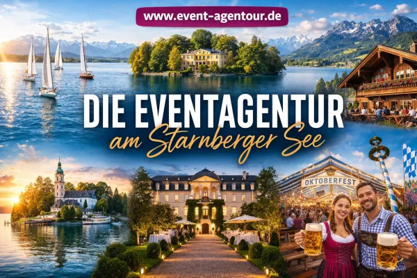 Seit 16 Jahren führend: Die "Event-AgenTour" ist die größte Eventagentur am Starnberger See Bild: Seit 16 Jahren führend: Die "Event-AgenTour" ist die größte Eventagentur am Starnberger See