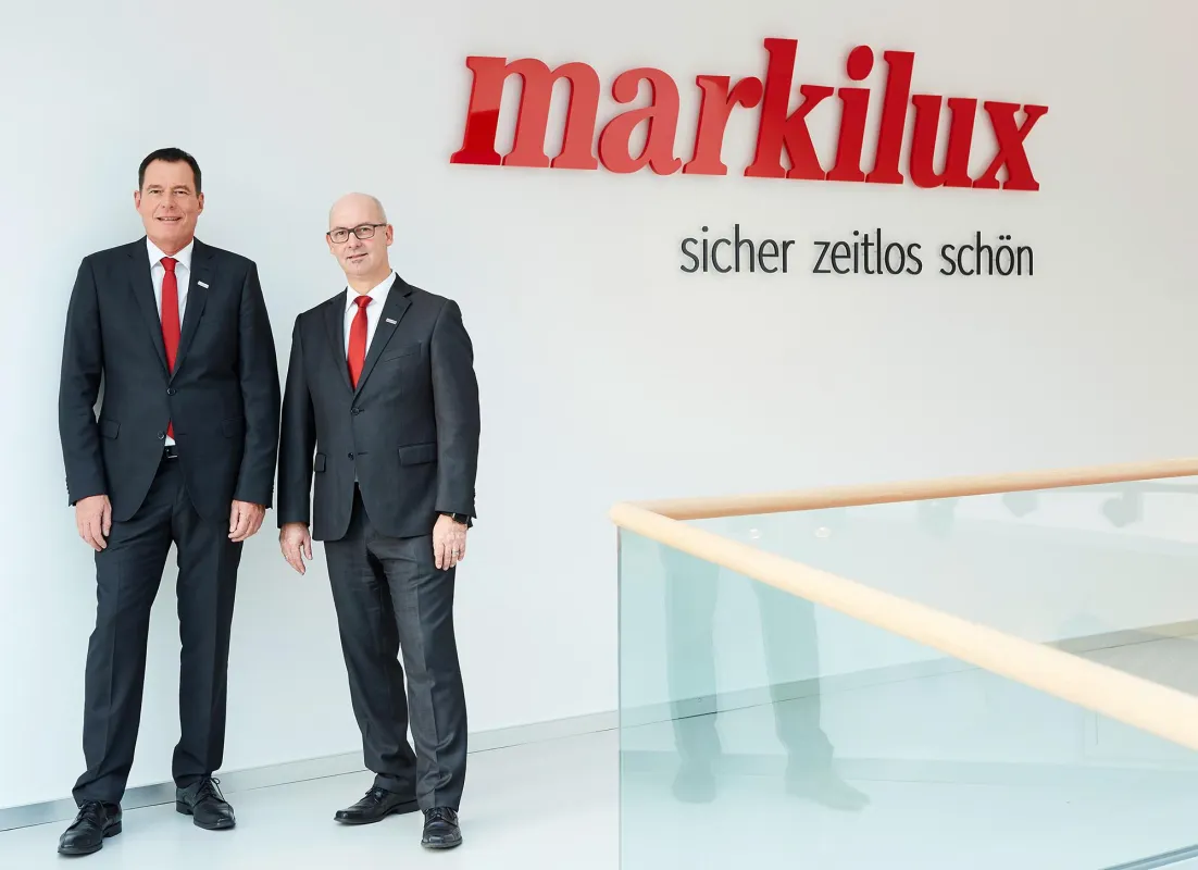 Ein erfolgreiches erstes Jahr als markilux Geschäftsführer für Klaus Wuchner und Michael Gerling