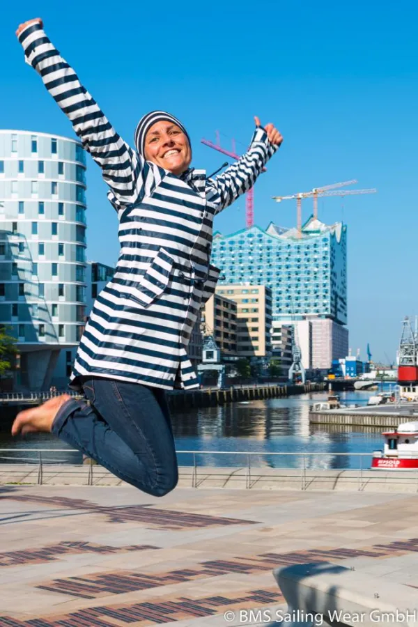 BMS HafenCity Coat - Blockstreifen