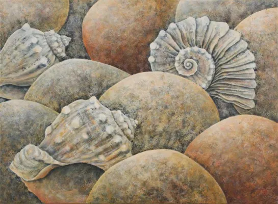 Bild: Ausstellung im Levantehaus Hamburg - Angelika Rinck und Angela Weiskam präsentieren ihre neuesten Arbeiten