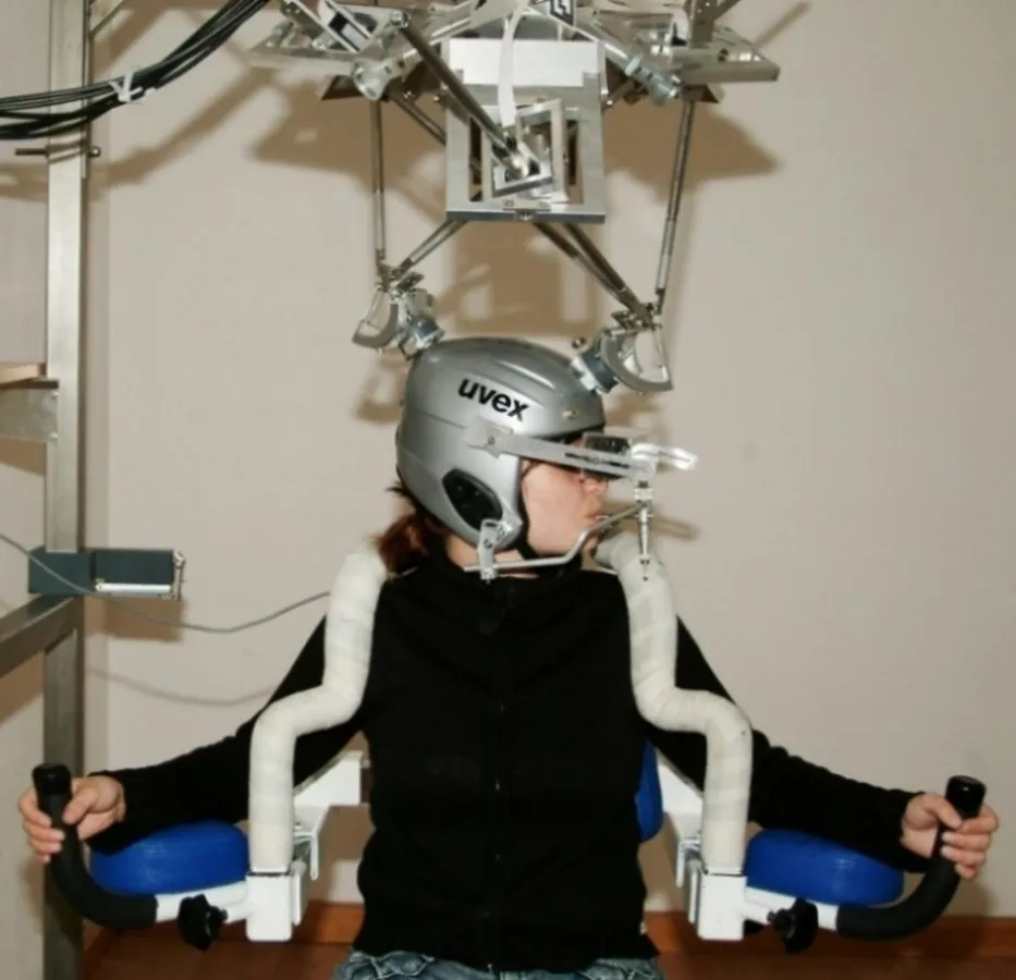 Der Taurus Necktrainer zum zielgerichteten und effizienten Trainieren der Halswirbelsäulenmuskulatur. Foto: Fraunhofer IGD