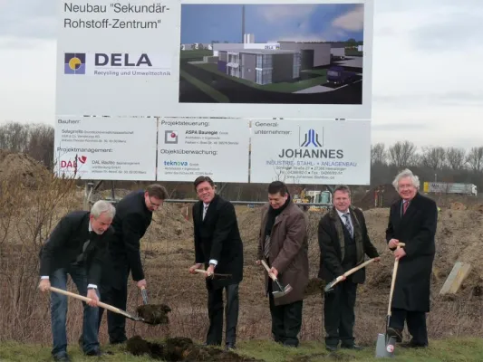 Bild: Startschuss für neues Rohstoffrückgewinnungszentrum der DELA GmbH