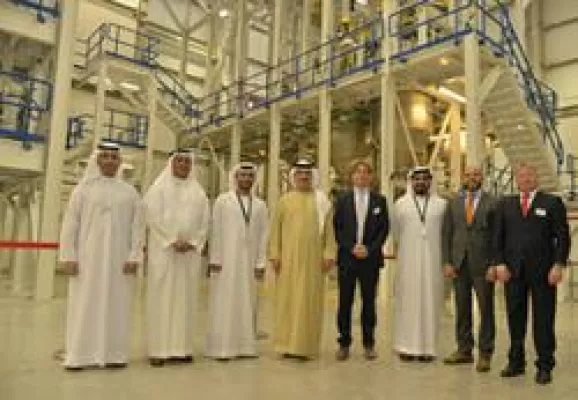Bild: Neue Produktionsstätte von Songwon in Kizad, Abu Dhabi, in Betrieb