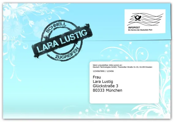 Bild: DirecType® Suite 2.6 jetzt mit Transparenz - Stamp-Motive personalisieren jedes Mailing