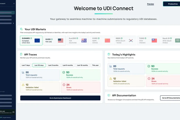 Bild: p36 stellt UDI Connect vor: Automatisierte UDI-Compliance für MedTech-Teams ohne manuelle Submissions