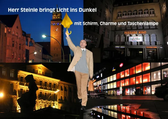 Bild: Late Light Shopping - Herr Steinle bringt Licht ins Dunkel