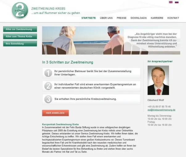 Bild: krebszweitmeinung.de: Kooperation mit BKK RWE
