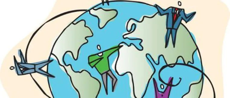 Bild: Das globale, virtuelle Team