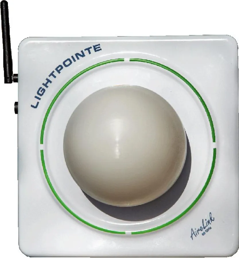 LightPointe 60 GHz AireLink mit integrierter Bluetooth Antenne zur Fernüberwachung