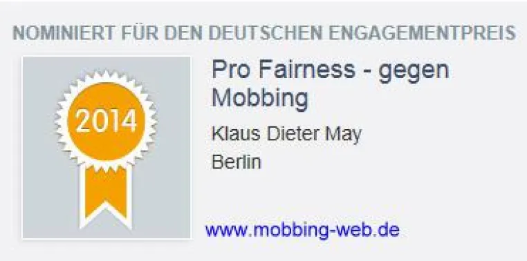 Bild: Nominierung für den Deutschen Engagementpreis 2014