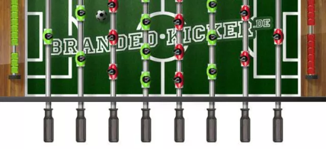 Bild: Tischfußball im Firmendesign
