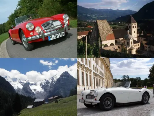 Bild: Historische Gourmetreise Südtirol im Roadster oder mit Chauffeur die Traumstraßen der Ostalpen erleben
