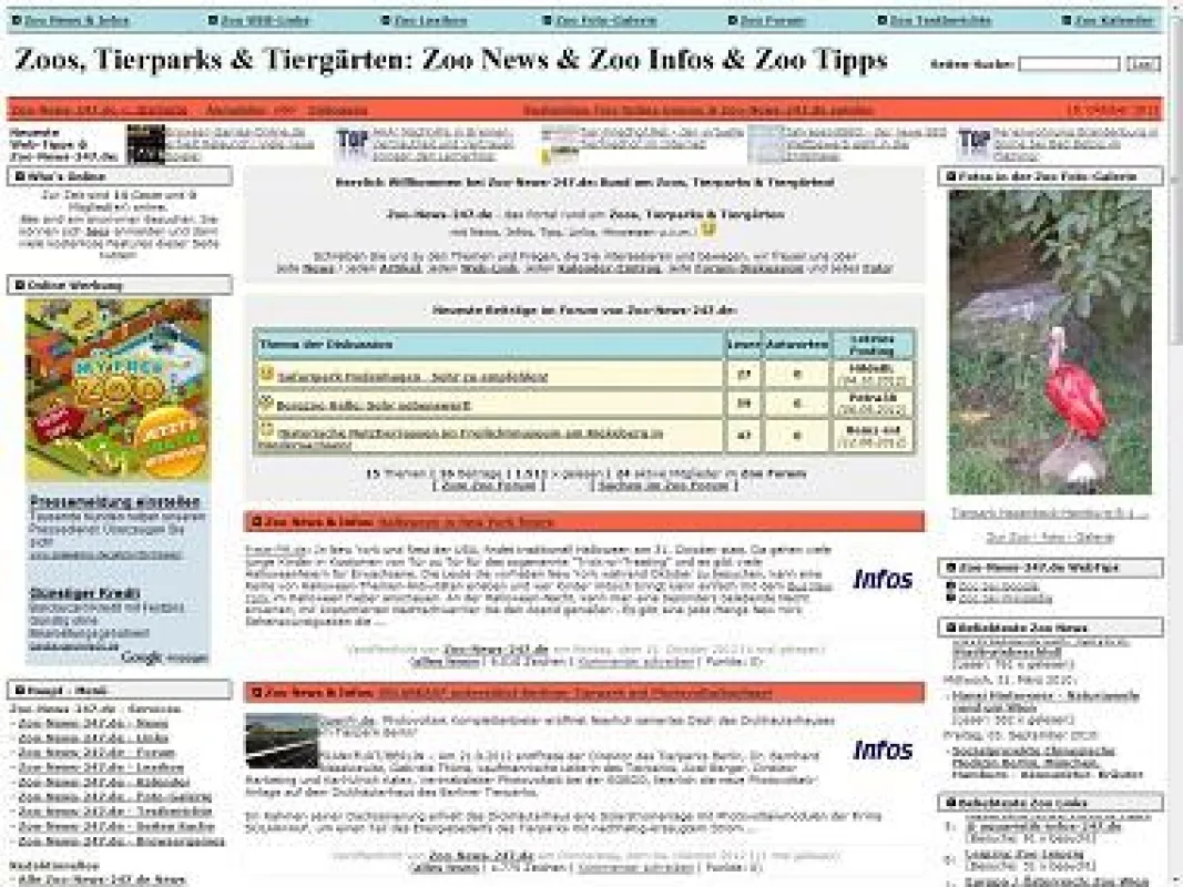 Zoo-News-247.de Screenshot