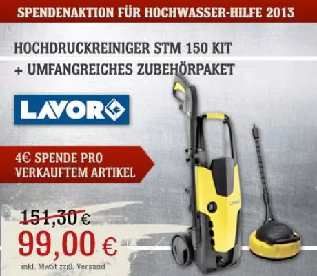 Bild: Pro verkauften Artikel gehen 4,- Euro an die Hilfsorganisation Aktion Deutschland Hilft