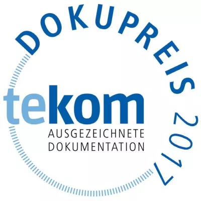 itl erhält den tekom-Dokupreis 2017 Bild: itl erhält den tekom-Dokupreis 2017