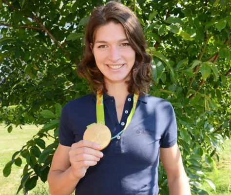 Bild: Carina Bär startet beim Benefizlauf für an Krebs erkrankte Menschen.