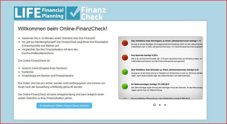 Kostenloser Online-FinanzCheck zeigt ob private Finanzen krisenfest sind Bild: Kostenloser Online-FinanzCheck zeigt ob private Finanzen krisenfest sind