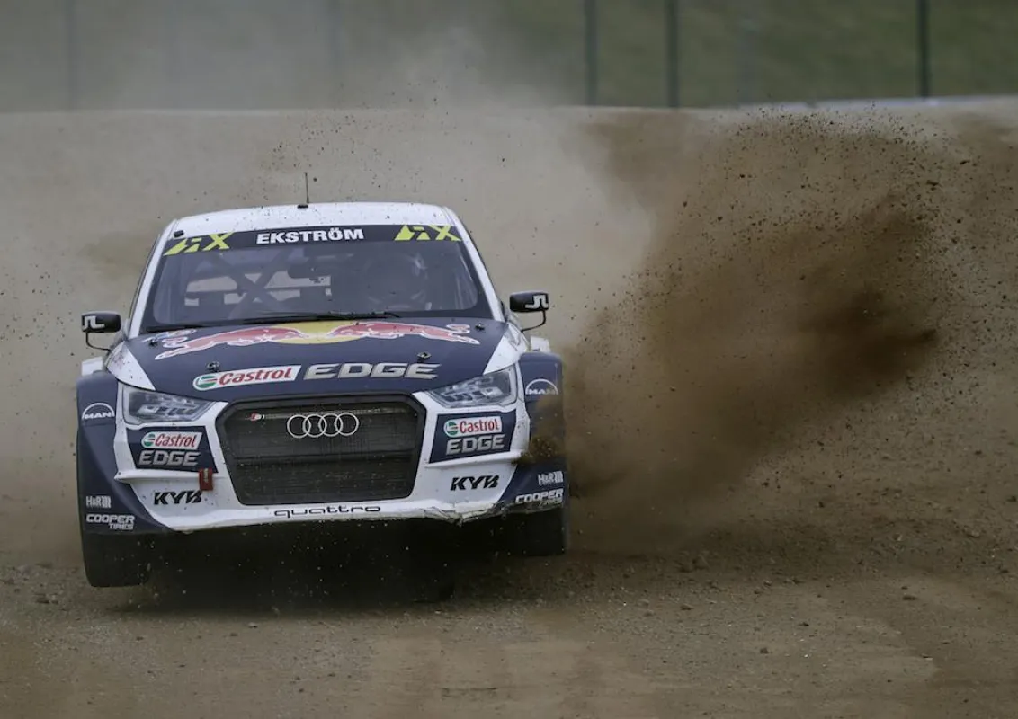 Weltmeister Mattias Ekström in seinem Audi SI EKS RX quattro