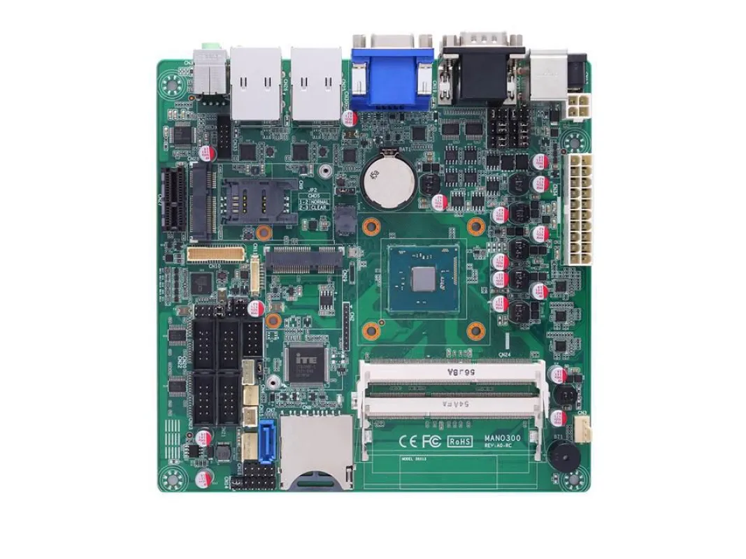 Mini-ITX Motherboard mit Intel® Celeron® Prozessor N3150 SoC und Triple View