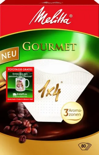 Pixum macht Kaffee zum Genuss - 2 Millionen Melitta-Filtertüten-Packungen mit Fototassen-Gutschein Bild: Pixum macht Kaffee zum Genuss - 2 Millionen Melitta-Filtertüten-Packungen mit Fototassen-Gutschein
