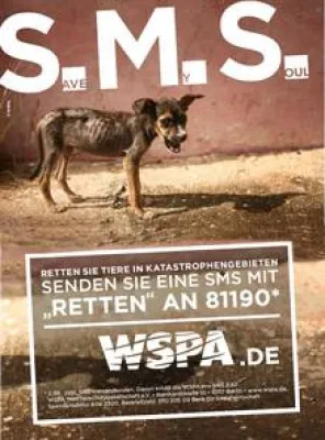 Katastrophenhilfe für Tiere per SMS Bild: Katastrophenhilfe für Tiere per SMS