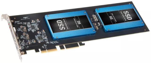 Bild: Sonnet präsentiert die neue Fusion™ Dual 2,5-Zoll SSD RAID PCIe® 3.0 Karte