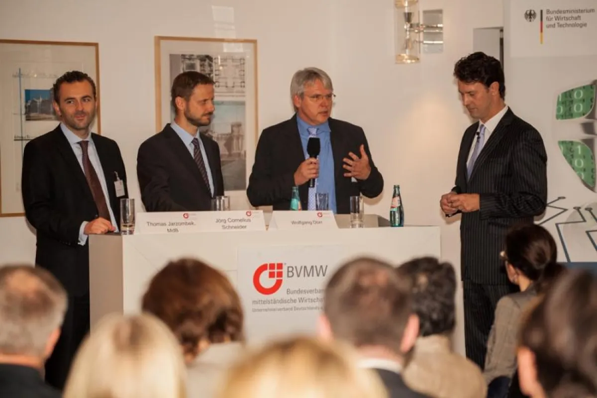 Thomas Jarzombek, Cornelius Schneider, Wolfgang Dürr, Mario Schmidt (v.l.)