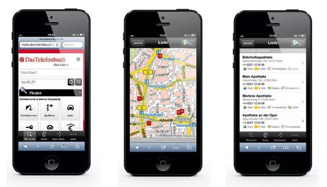 Bild: Update für die Mobile-Page von Das Telefonbuch