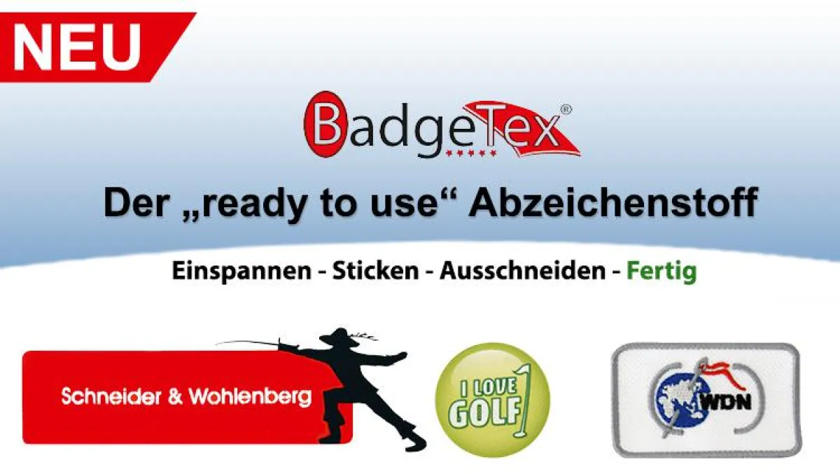 BadgeTex Abzeichen: bestickt, bedruckt & mit dem Laser zugeschnitten