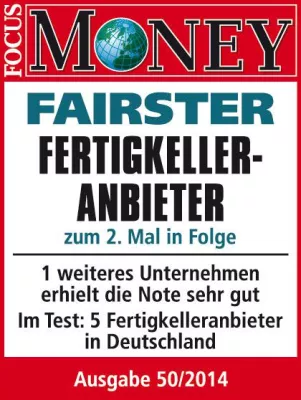 Bild: FOCUS Money bestätigt: glatthaar-fertigkeller zum 2. Mal in Folge an der Spitze der fairsten Kellerbauer