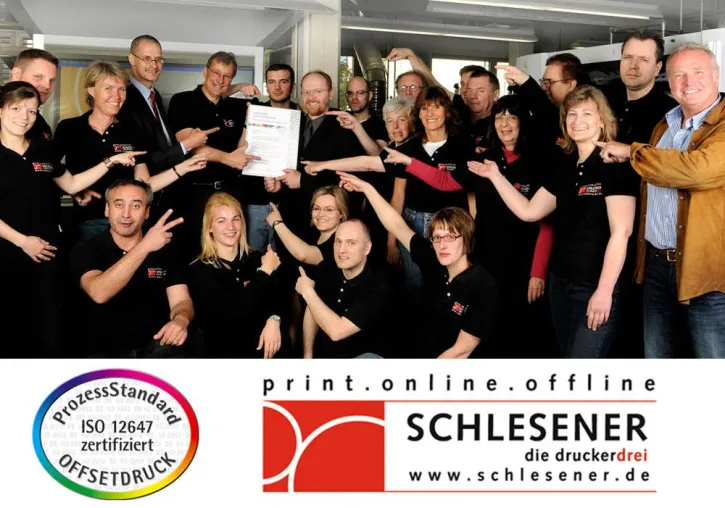 Bild: Hochwertige Druckprodukte: Druckerei Schlesener KG nach ISO 12647 PSO zertifiziert