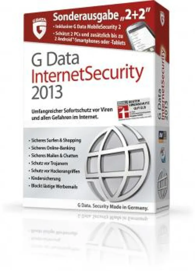 G Data InternetSecurity 2013 Sonderausgabe 2+2