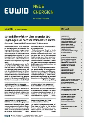 EU-Beihilfeverfahren über deutsche EEG-Regelungen soll noch vor Weihnachten starten Bild: EU-Beihilfeverfahren über deutsche EEG-Regelungen soll noch vor Weihnachten starten