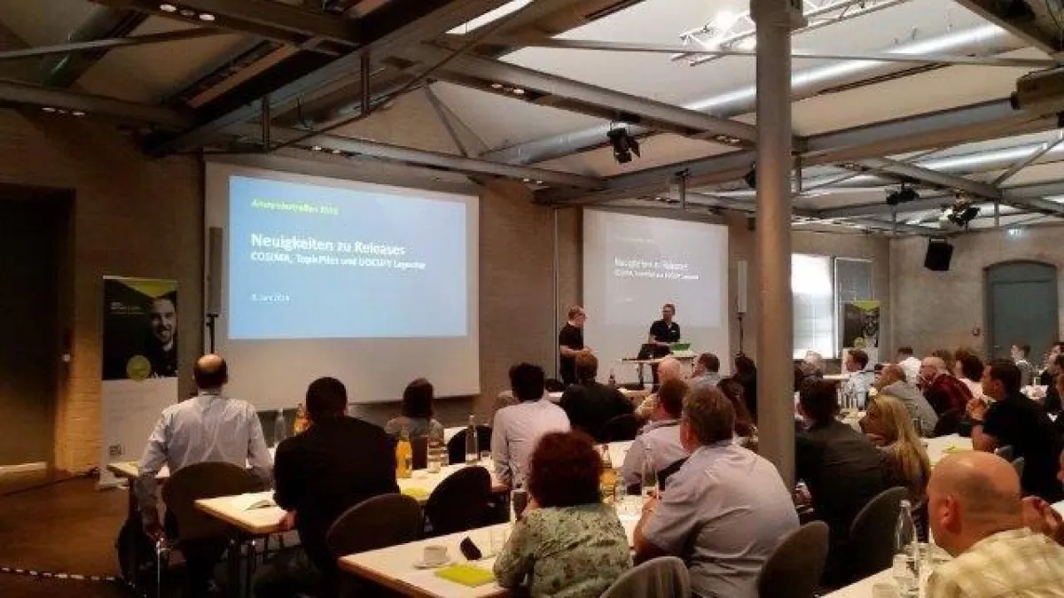 175 Teilnehmer erfuhren beim 7. Anwendertreffen von DOCUFY in Bamberg, warum Industrie 4.0 Multi-Le