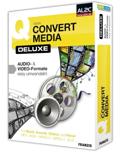 Bild: FRANZIS neues Quick Convert Media Deluxe fürs kovertieren von Audio und Video