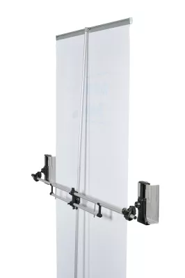 Bild: Weltneuheit: Werbehalter für Roll Ups und Beachflags