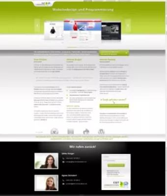 Bild: Mit der eigenen Website vor Ort