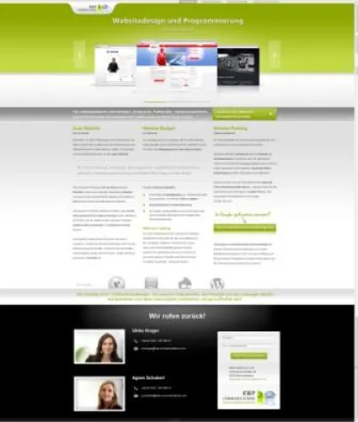 Bild: Mit der eigenen Website vor Ort