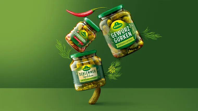 Bild: HAJOK Design verleiht Kühne Gewürzgurken einen modernen Look